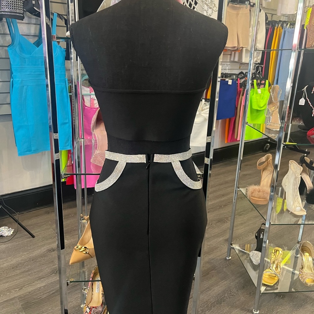 Two piece bandage skirt set